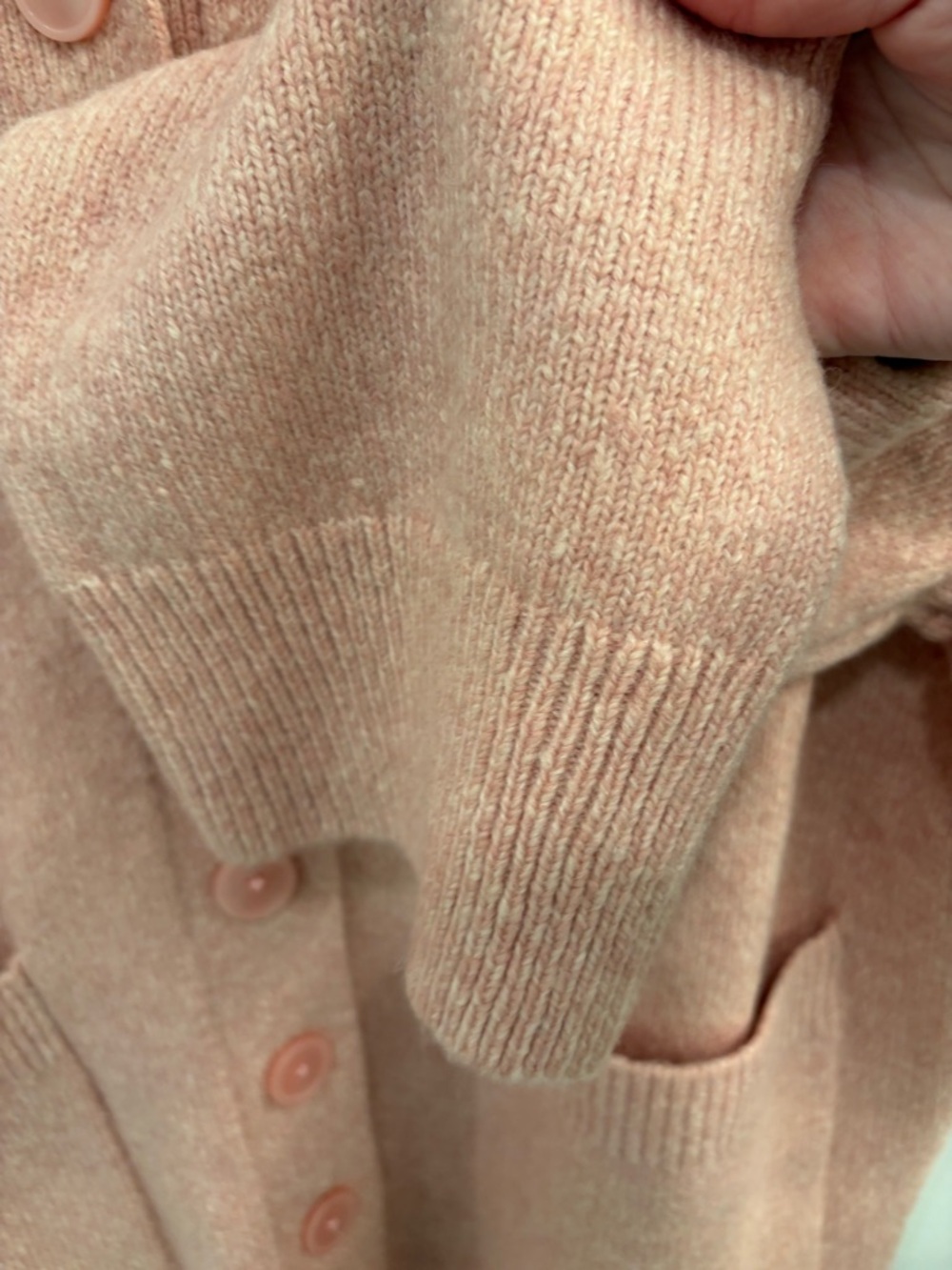 J.Crew Dusty Rose Oversized Milano Stitch Wool Alpaca Blend Cardigan Size Medium - Picture 8 of 16